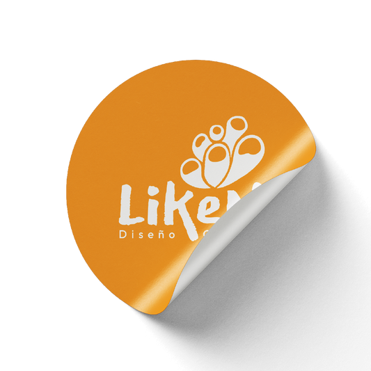 Etiqueta Troqueladas circulares Vinil 100 uni.